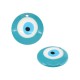 Resin Pendant Round with Evil Eye 20mm
