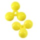 Pieza Acrílica 3 Bolas Redondas Conectadas 20 mm Ø2,4 mm