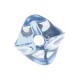Acrylic Bead Oval Faceted 10x12mm Ø2mm
