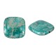 Acrylic Flat Bead Square 17mm Ø1mm