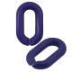 Acrylic Connector Ring Oval Chain 24x39mm