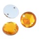 Perla Acrilica Piatta da Cucire Rotonda 10 mm