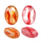 Acrylic Bead Oval Irregular 21x30mm Ø2mm