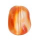 Entrepieza de Acrilico Ovalada Irregular 19.5x26mm (Ø3mm)