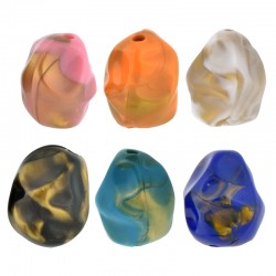 Acrylic Bead Irregular 15x18mm Ø2mm