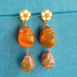Acrylic Bead Irregular 17x23mm Ø2.4mm