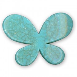 Entrepieza Acrílica Mariposa Efecto Howlita 45x33mm