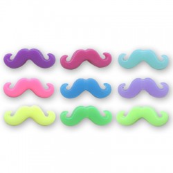 Moustache en Acrylique 8 x 20 mm