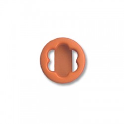 Passante Rotondo con Fiore in Acrilico 18mm(Ø15x4mm)