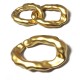 Anilla de Cadena Acrílica Ovalada Irregular 29x21mm