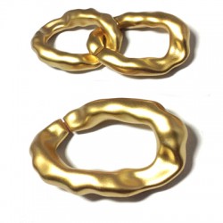 Anilla de Cadena Acrílica Ovalada Irregular 29x21mm