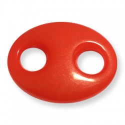 Acrylique Ovale 2 Trous 33 x 26 mm
