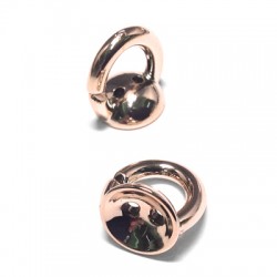 Anilla Acrílica con Casquilla 12x15mm (Ø 3mm)