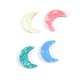 Passante di Madreperla Artificiale Mezza Luna 12x16mm (Ø 1,4mm)