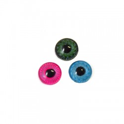 Cabochon Acrilico Rotondo Flat Back Occhio Portafortuna 6mm
