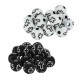Acrylic Bead Round Cross 6mm Ø~1.7mm (~530pcs)
