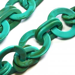 Acrylic Chain Link Round 39mm & Oval 37x21mm