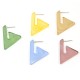 Acrylic Earring Geometric Triangle with Pin 22mm