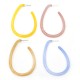 Acrylic Earring Oval Hoop with Pin 41x62mm