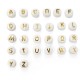 Acrylic Bead Round Letters 10mm Ø2.2mm