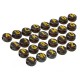 Acrylic Bead Round Letters 10mm Ø2.2mm