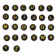 Ακρυλικό Στρογγυλό Περαστό Γράμματα 7mm/4mm Ø2mm (430τμχ)