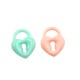 Acrylic Pendant Padlock Heart 15x19mm
