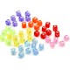 Lettere quadrate scorrevoli in acrilico 6 mm Ø4 mm