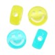 Perle Acrylique Ronde Plate avec Sourire 7 mm/4 mm Ø1 mm