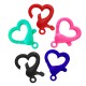 Acrylic Lobster Clasp Heart 21x23mm