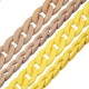 Acrylic Chain Oval with Rubber Coating 21x29mm (63pcs)