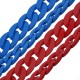 Acrylic Chain Oval with Rubber Coating 21x29mm (63pcs)
