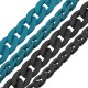 Acrylic Chain Oval with Rubber Coating 21x29mm (63pcs)