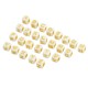 Perlina in Acrilico Cubo con Lettere 6mm (Ø3.5mm)