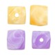 Acrylic Bead Faceted Square 10x12mm Ø2mm