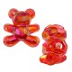 Curseur en Acrylique ours 16 x 17 mm Ø 3 mm