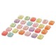 Perles Acryliques Rectangulaires avec 2 Trous 7 x 8 mm Ø 1.6 mm