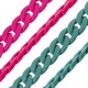 Acrylic Chain Link Oval Ring 21x29mm (~61pcs)