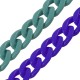 Ακρυλική Αλυσίδα Κρίκος Οβάλ Ταυτότητα 16x22mm (~81τμχ)