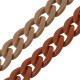 Acrylic Chain Link Oval Ring 16x22mm (~81pcs)