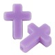 Acrylic Bead Cross 12x16mm Ø2mm