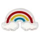 Coulisseau en Acrylique Arc-En-Ciel avec Nuages 25 x 16 mm Ø 3.4 mm