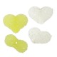 Acrylic Bead Heart 25x19mm
