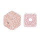 Perle Acrylique cube ~17 mm Ø~2.5 mm