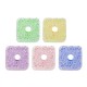 Perle Acrylique cube ~17 mm Ø~2.5 mm