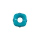 Acrylic Spacer Square with Evil Eye 14mm/5mm Ø5.2mm