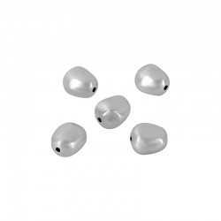 Perle Ovale Irrégulière en Acrylique 10 x 12 mm Ø ~ 1.7 mm