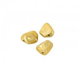 Perle Ovale Irrégulière en Acrylique 15 x 19 mm Ø ~ 2.3 mm
