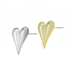 Orecchino in Acrilico a Forma di Cuore 20X25 mm
