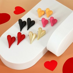 Orecchino in Acrilico a Forma di Cuore 20X25 mm